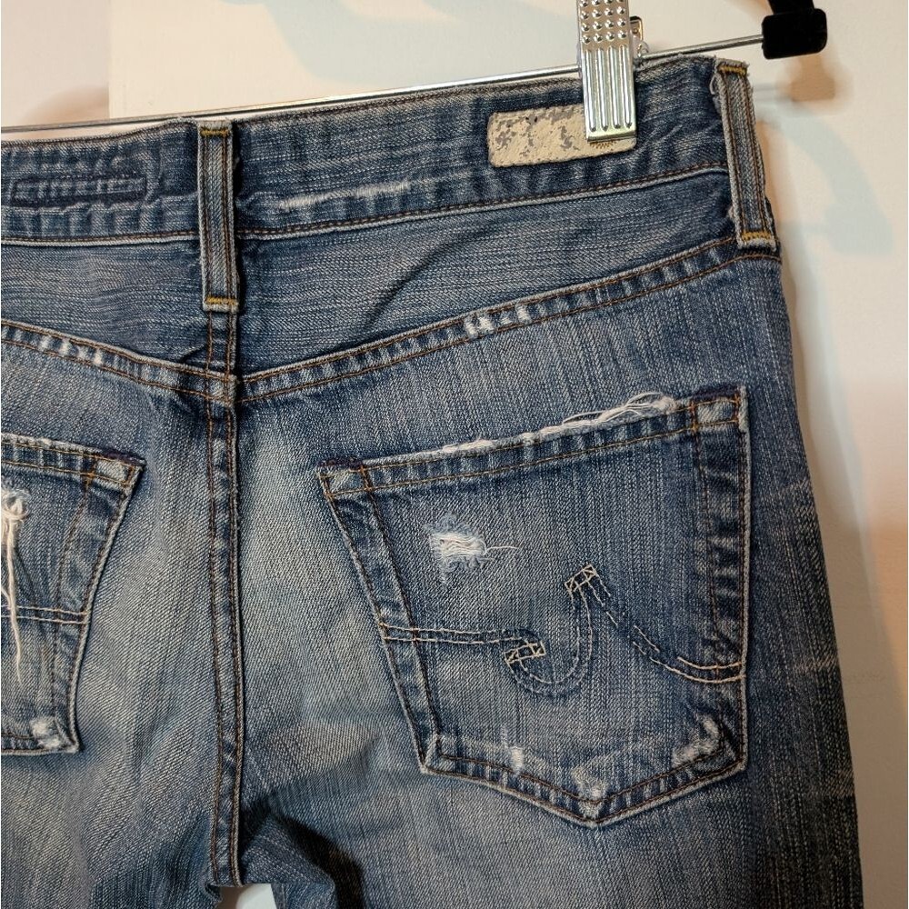 AG Adriano Goldschmied Distressed Ex-Boyfriend Crop Jeans - Picture 10 of 16